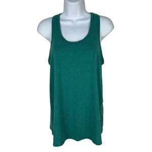 Athletic Works Womens Size M Blue Heather Racerback Tank Top Lightweight